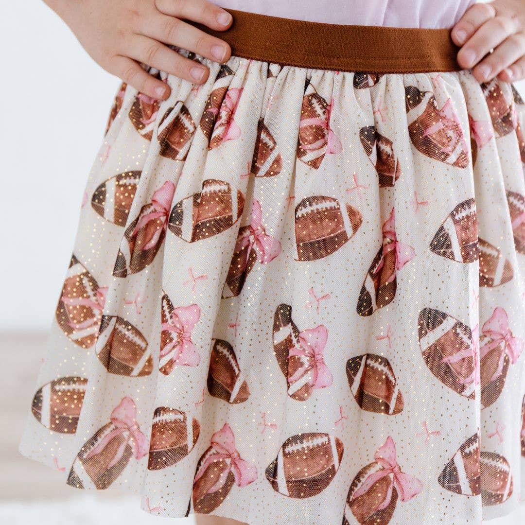 football themed tutu thats brown and pink