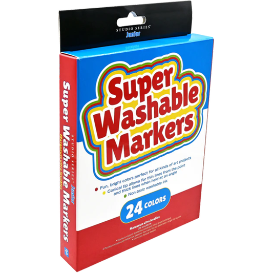 Super Washable Markers (Set of 24 Colors)