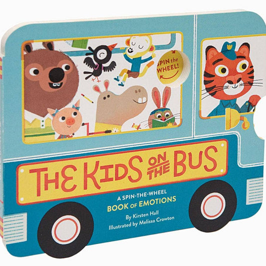 a board book shaped like a bus