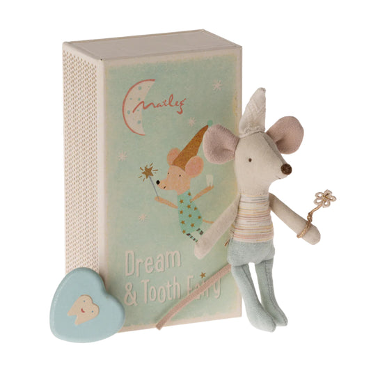 Maileg Tooth Fairy Mouse, Little Brother in Match Box