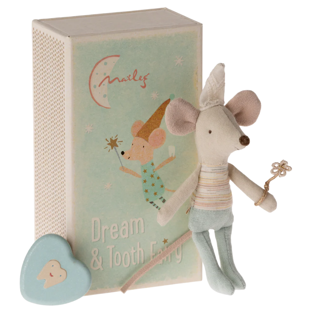 Maileg Tooth Fairy Mouse, Little Brother in Match Box