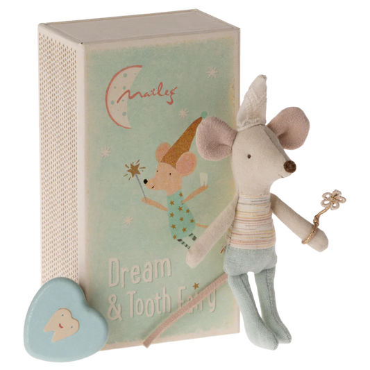 Maileg Tooth Fairy Mouse, Little Brother in Match Box