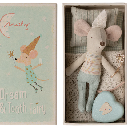 Maileg Tooth Fairy Mouse, Little Brother in Match Box