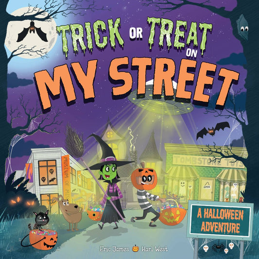 trick or treat halloween themed hardcover book