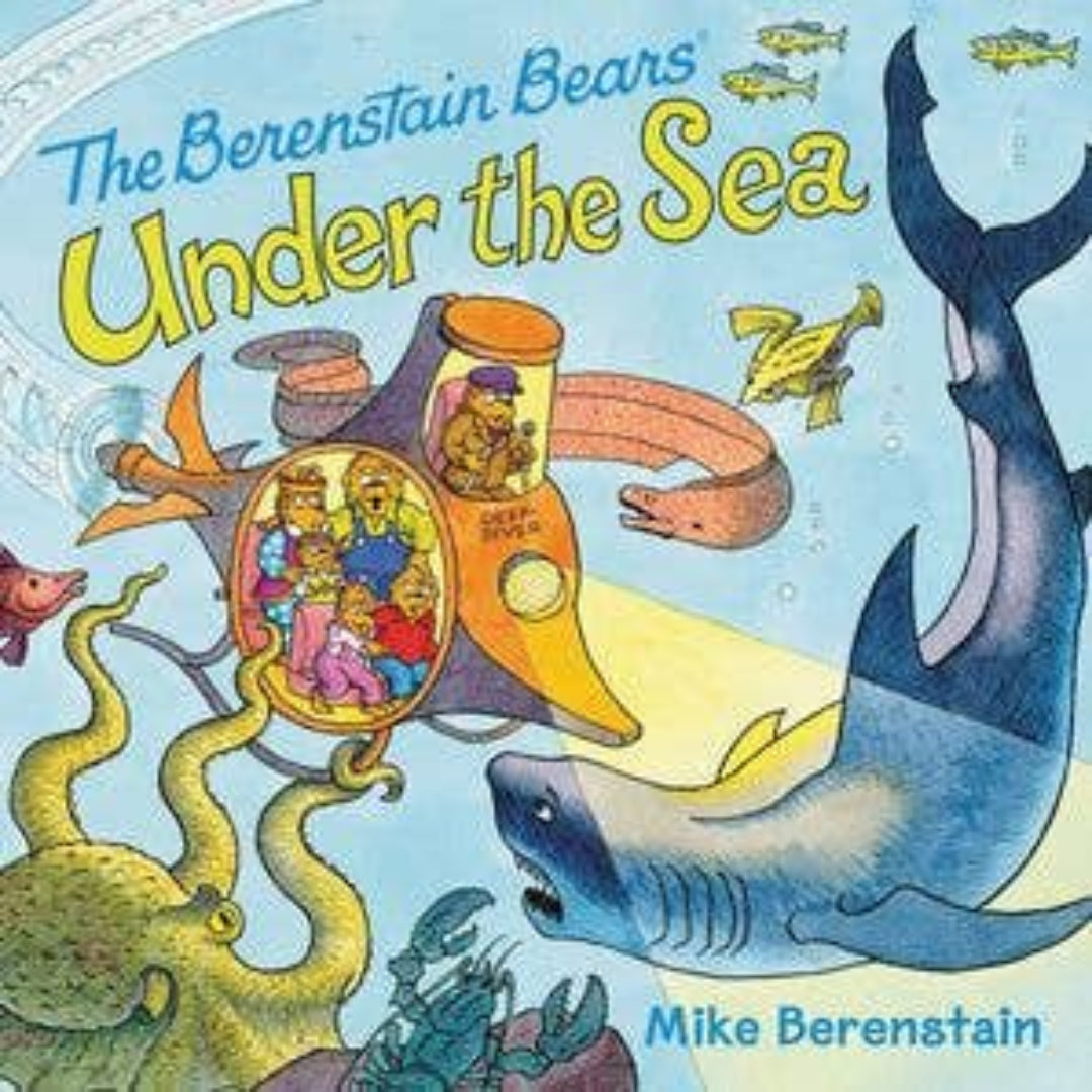 Berenstain Bears under the sea in a submarine 