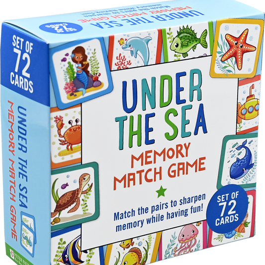 under the sea themed memory matching game