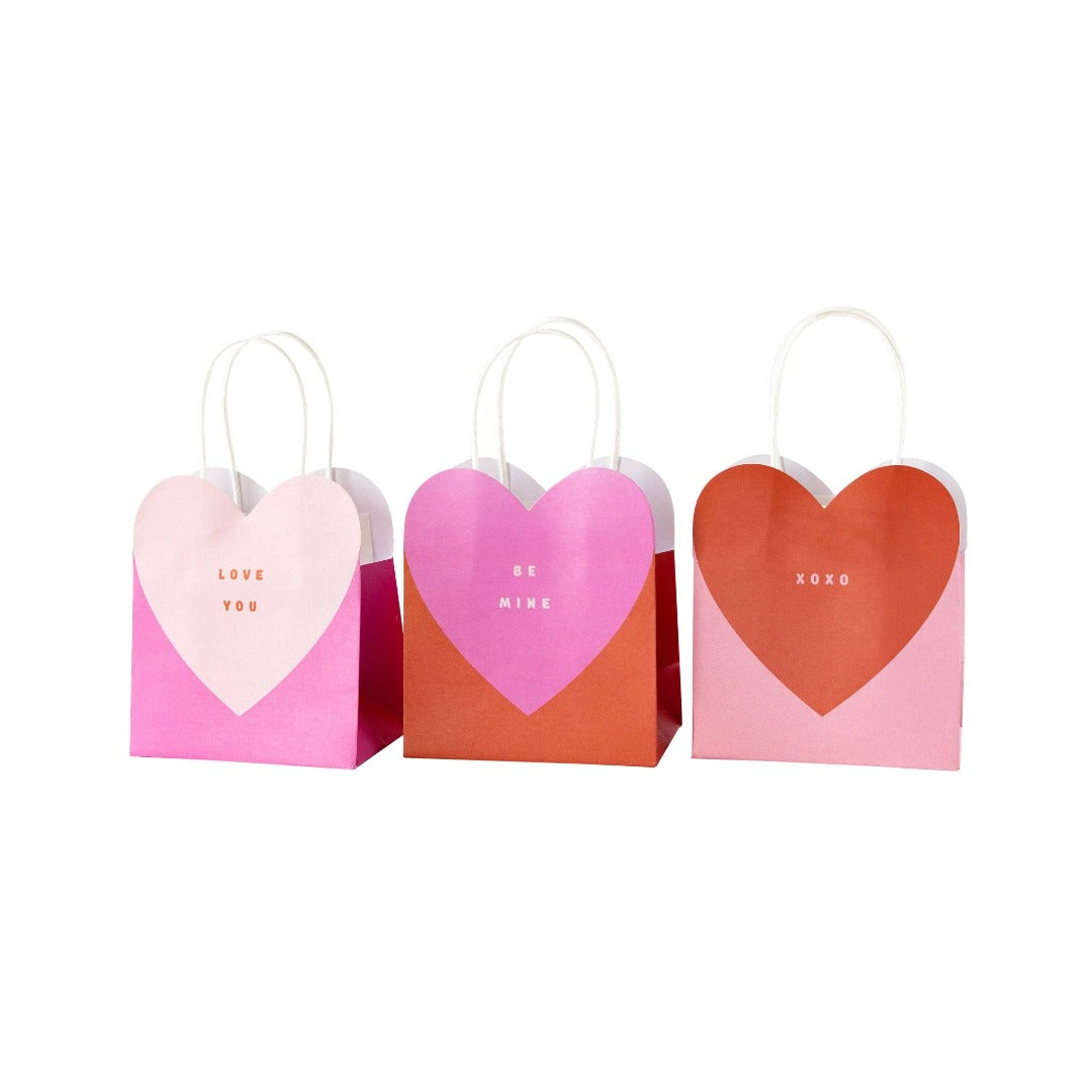 Valentine's Day Heart Treat Bags Set