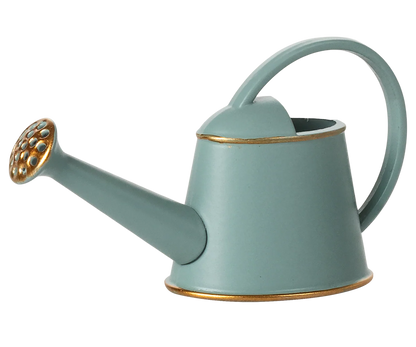 • Maileg watering can mouse light blue miniature garden accessory
• Mini light blue metal watering can for Maileg mice