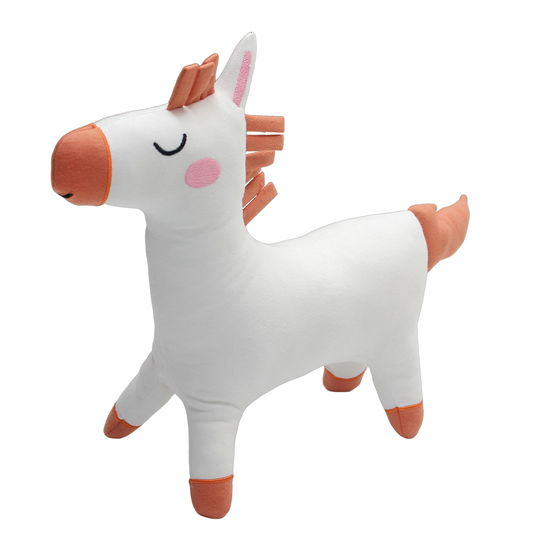Lucy's Room Harriet the Horse White Bamboo Stuffed Animal