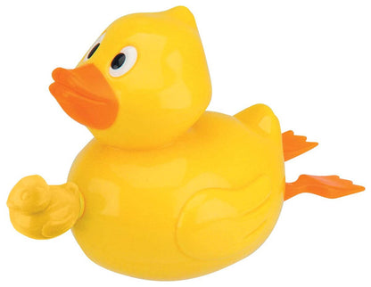 • Toysmith Tub Time pull string duck toy 
• Yellow pull string swimming duck toddler bath toy