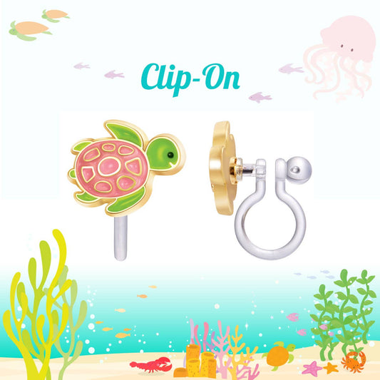 *FINAL SALE* Turtle-y Awesome Clip-On Cutie Earrings