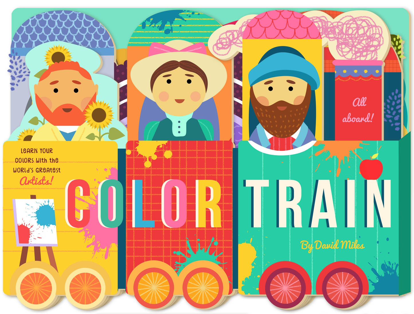 Color Train Folding Book
