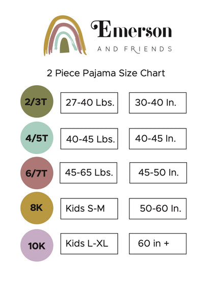 Wild and Free Kids Two-Piece Bamboo Pajama Set