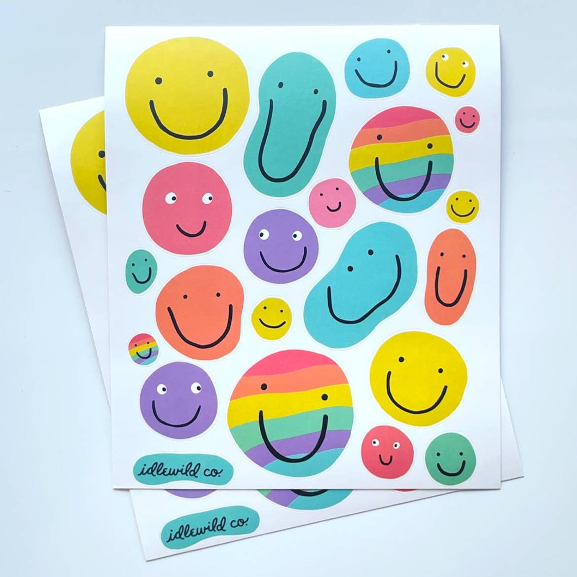 Smiley Happy Faces Sticker Sheets