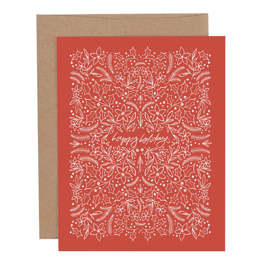 *FINAL SALE* Holiday Tiny Floral Christmas Card