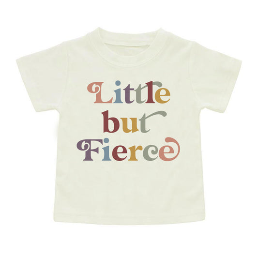 little but fierce female empowerment feminist girl shirt
