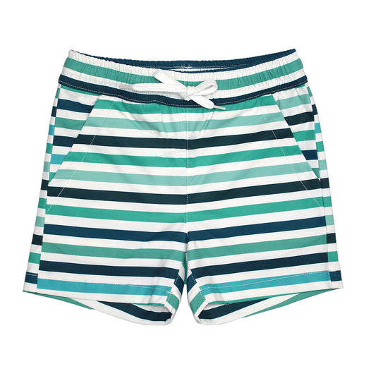 Sea Stripes Boy Swim Trunks
