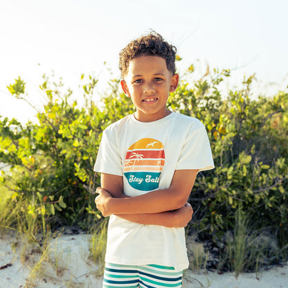 Stay Salty Cotton Toddler Short Sleeve Shirt