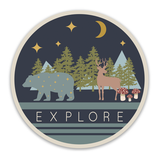 Lucy's Room Explore Night Forest Sticker