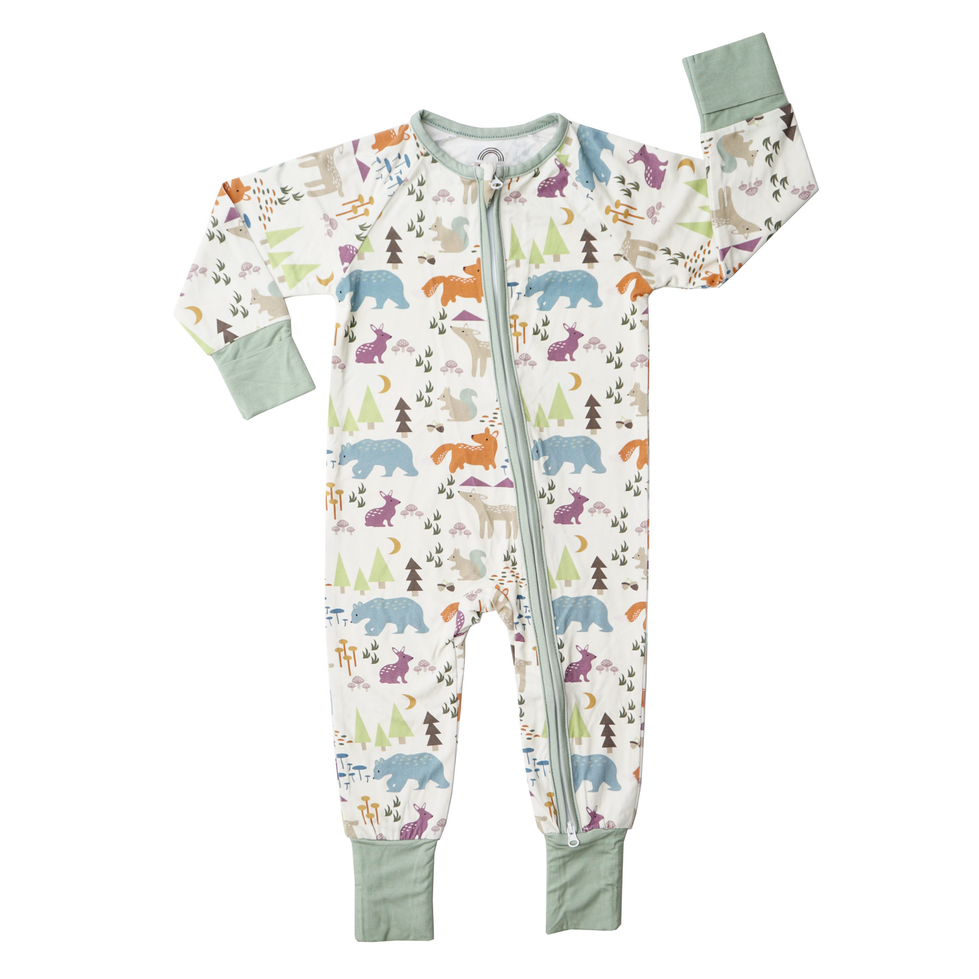 Forest Friends Bamboo Baby Pajama - Convertible Zippy Pajamas – Emerson ...
