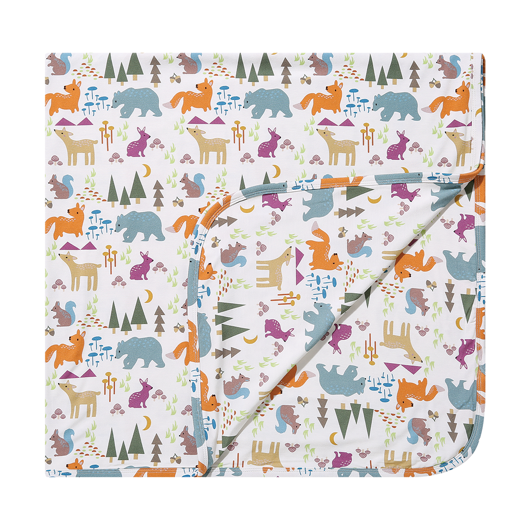 Forest Friends Luxury Bamboo Blanket