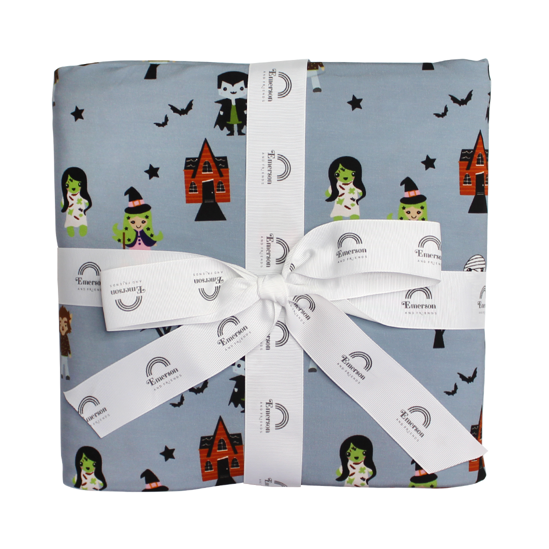 *FINAL SALE* Monster Party Halloween Twin Size Bamboo Blanket
