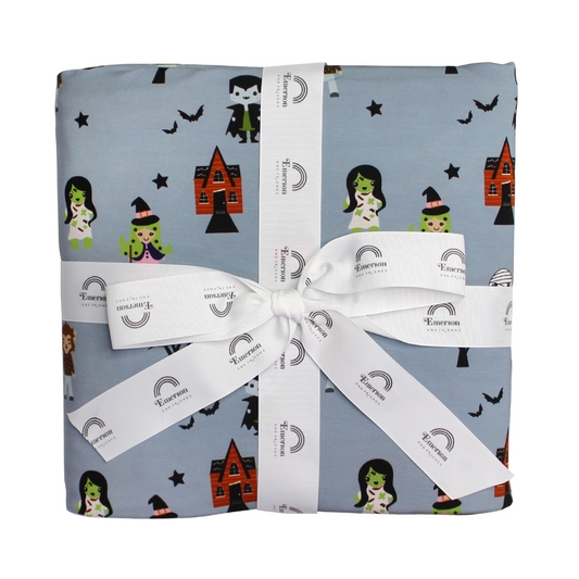*FINAL SALE* Monster Party Halloween Twin Size Bamboo Blanket