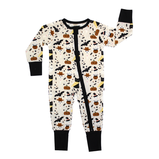 *FINAL SALE* Spooky Cute Halloween Beige Bamboo Baby Pajama