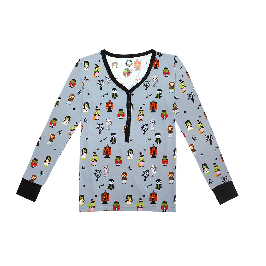 Monster Party Halloween Bamboo Women's Top