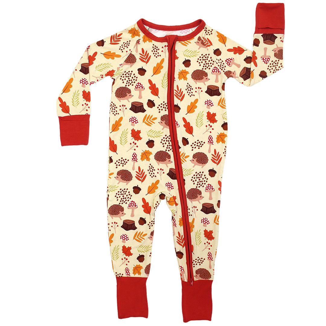 Woodland Whimsy Bamboo Convertible Baby Pajamas