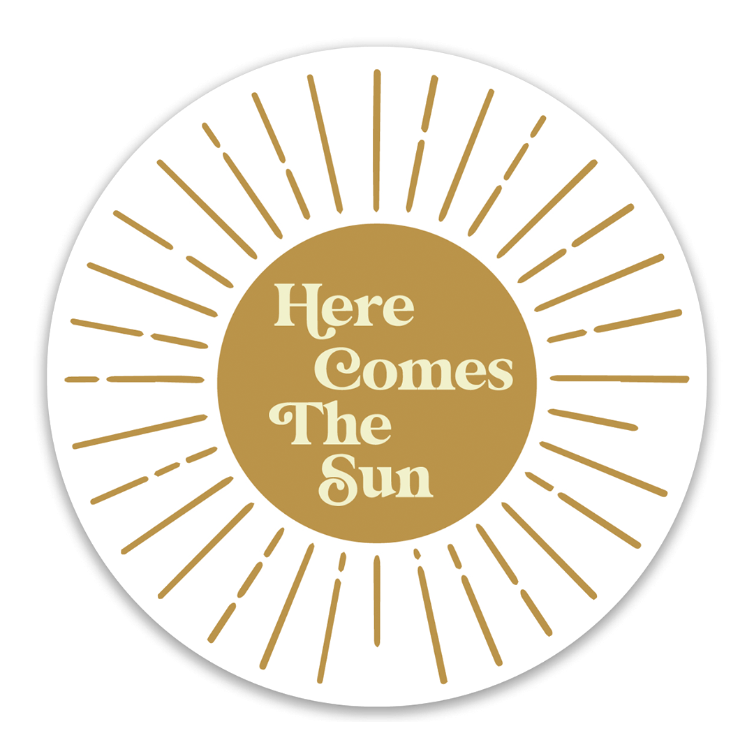 Lucy's Room Here Comes the Sun Vinyl Sticker