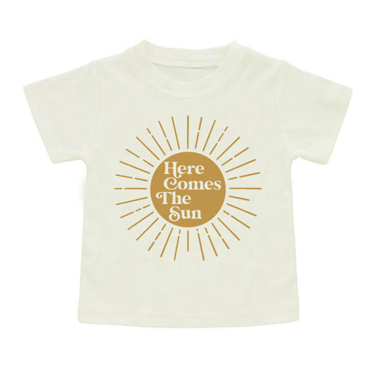 here comes the sun summer toddler kids shirt