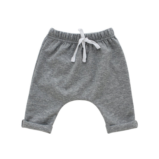 grey cotton baby jogger pants fall outfit