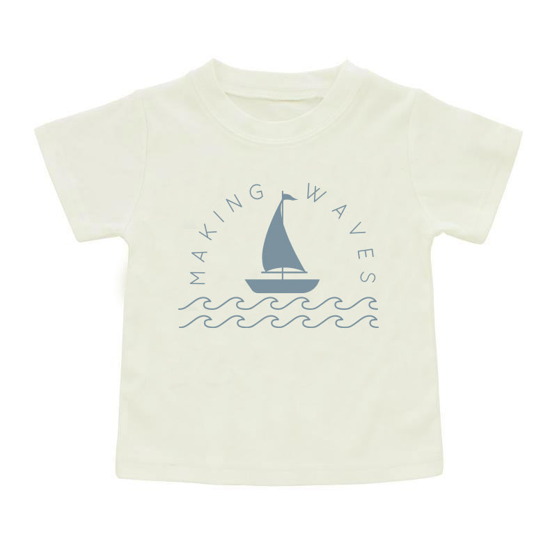 making waves ocean summer beach toddler tee shirt 