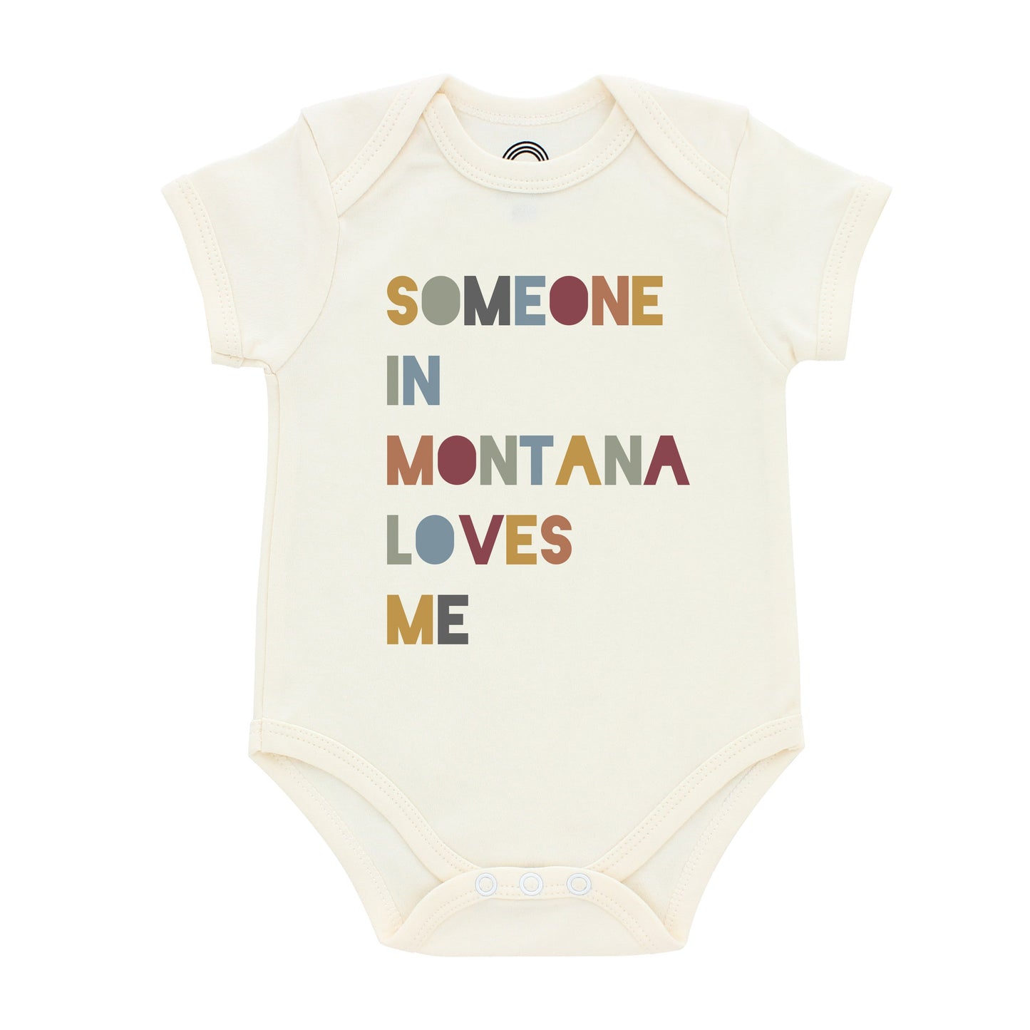 Someone in Montana Loves Me Short Sleeve Baby Bodysuit