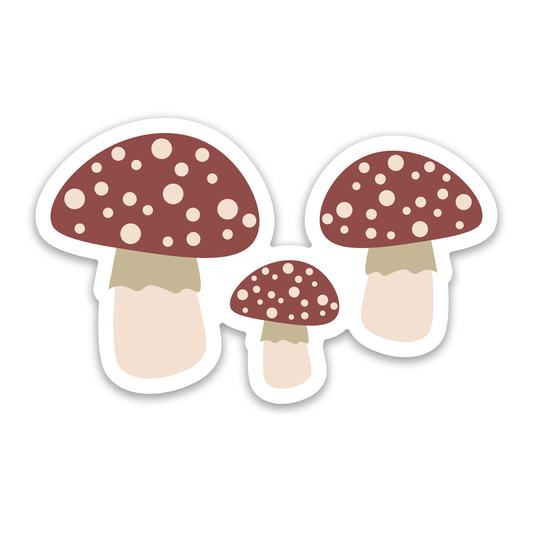 Lucy's Room Mushrooms Vinyl Sticker