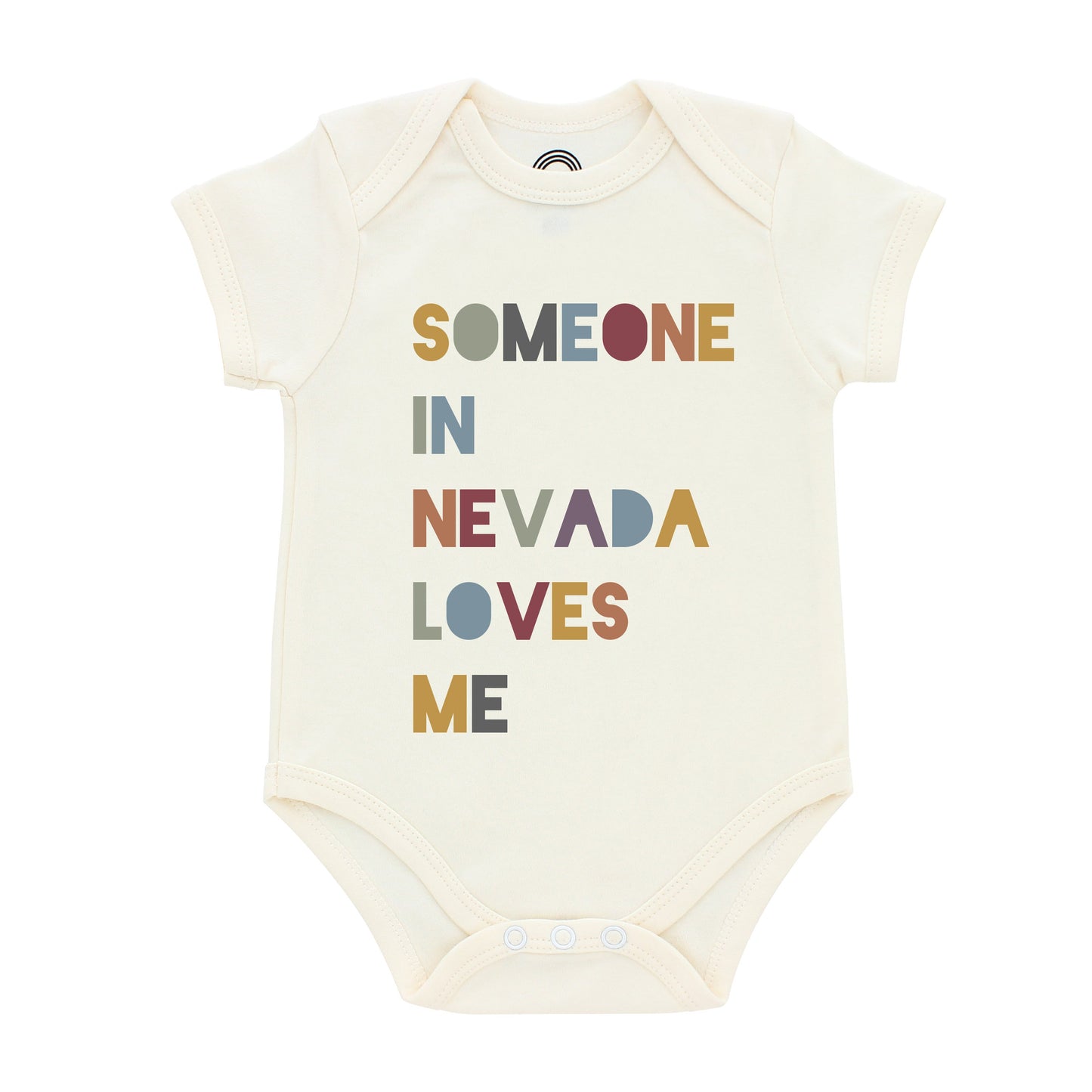 Someone in Nevada Loves Me Short Sleeve Baby Onesie