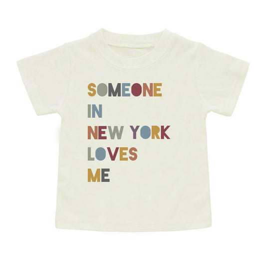 Someone in New York Cotton Toddler Short Sleeve Shirt