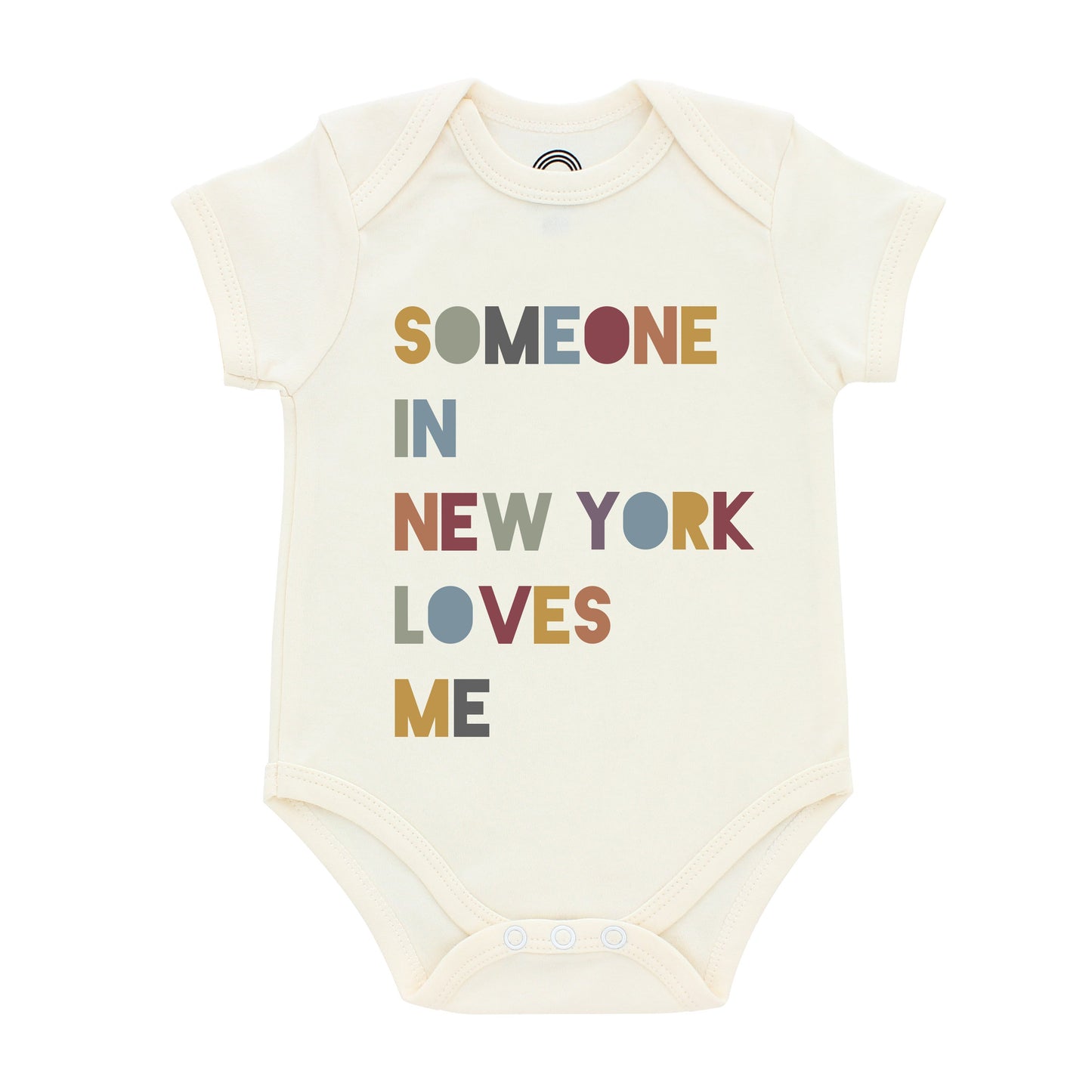 Someone in New York Loves Me Short Sleeve Baby Bodysuit