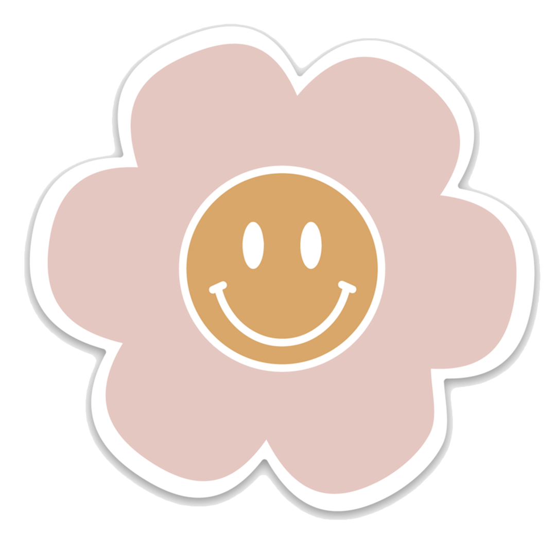 Lucy's Room Happy Face Flower Sticker