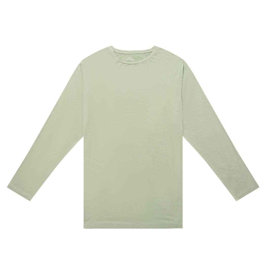 Sage Green Long Sleeve Mens Bamboo Shirt