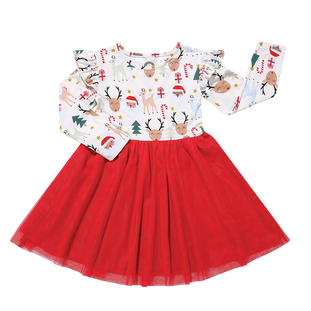 Christmas Dress Bamboo Twirl Dress