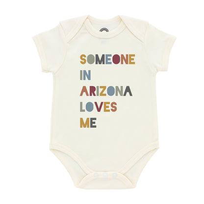 Someone in Arizona Loves Me Short Sleeve Baby Onesie