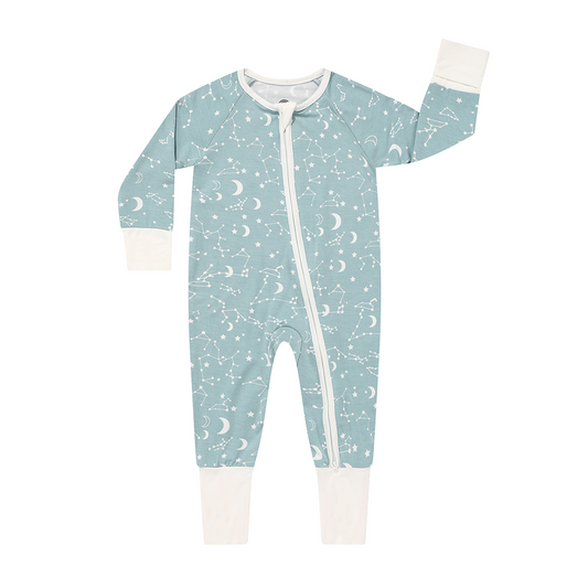 Character Blue 2 Piece Pajamas Long Sleeve Night Sky Womens XL Pants Moon  Stars