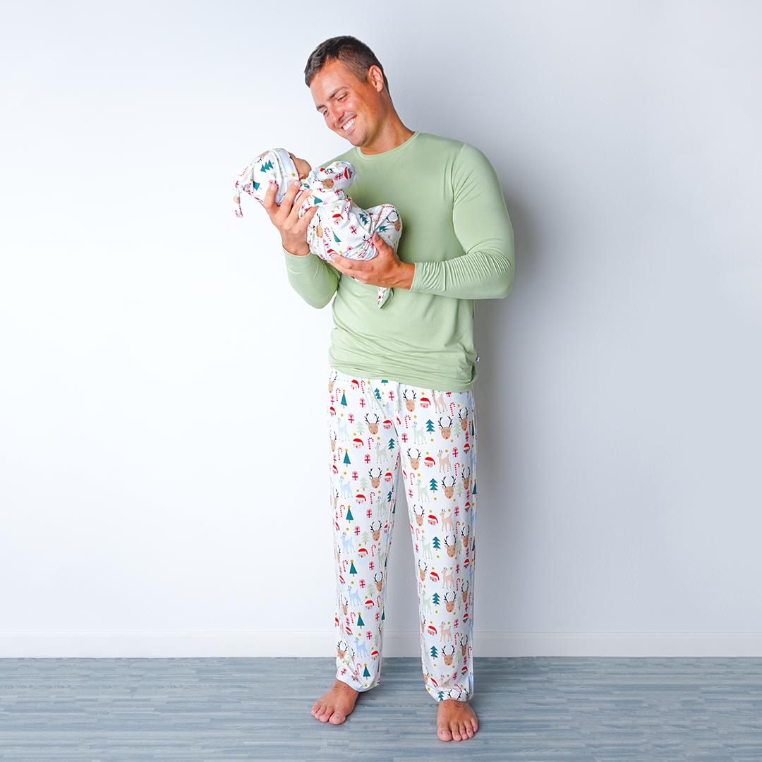 FINAL SALE Santa and Friends Relaxed Bamboo Lounge Pajama Pants