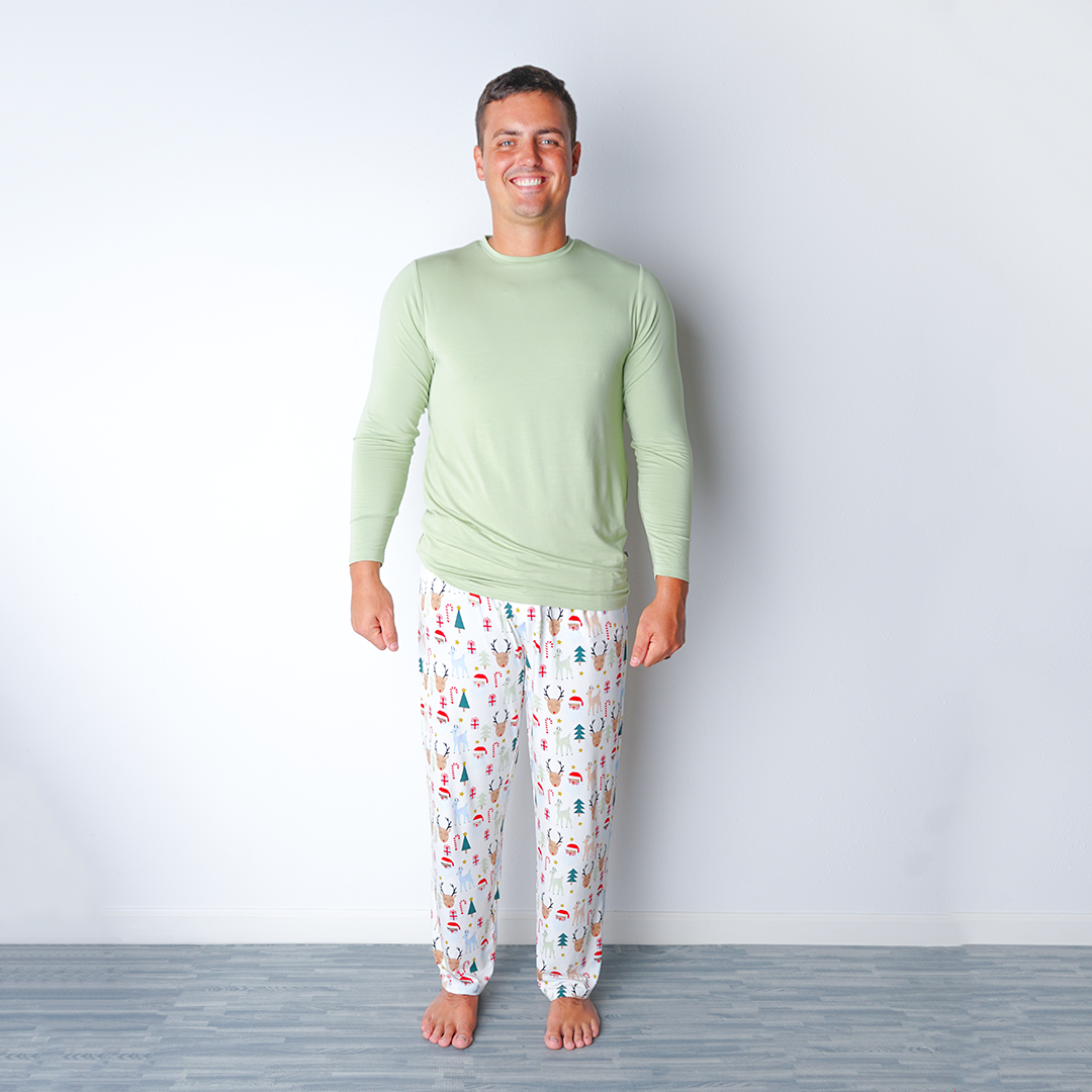 *FINAL SALE* Santa and Friends Relaxed Bamboo Lounge Pajama Pants
