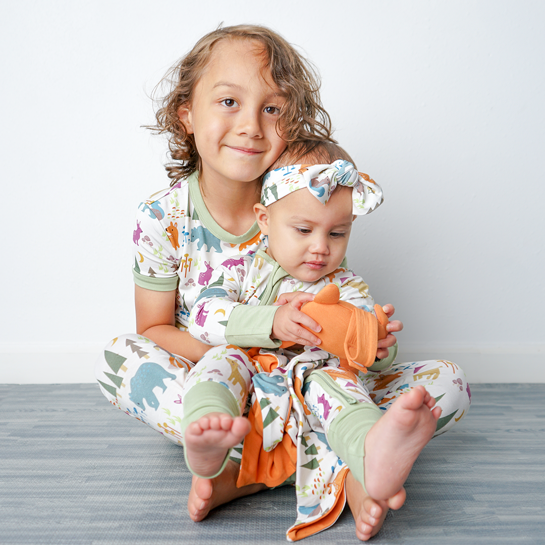 Forest Friends Bamboo Toddler Pajama Set