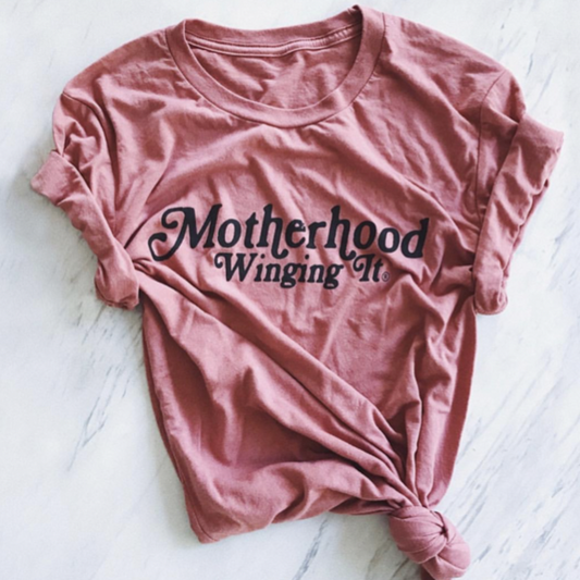 Motherhood Winging It Mauve Tee Shirt