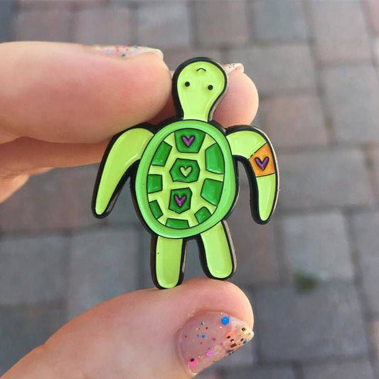 Save the Ocean Sea Turtle Enamel Pin