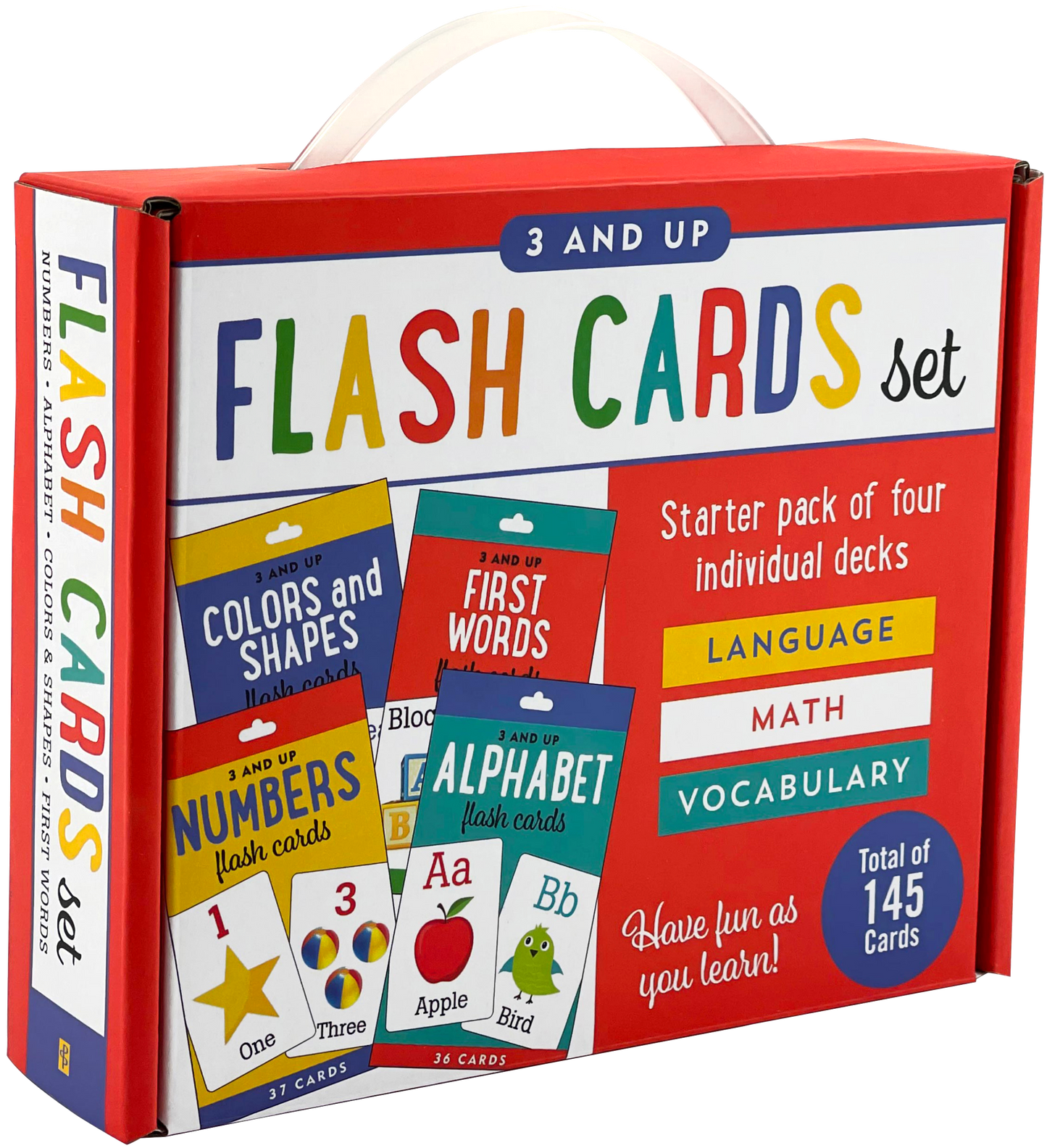 Flash Cards Set (Alphabet, Colors and Shapes, First Words, and Numbers)